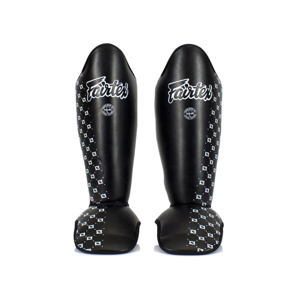 Fairtex SP5 black Muay Thai shin guards